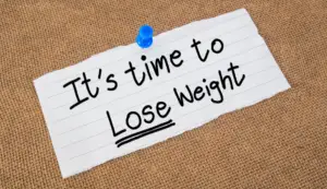 Losing weight note