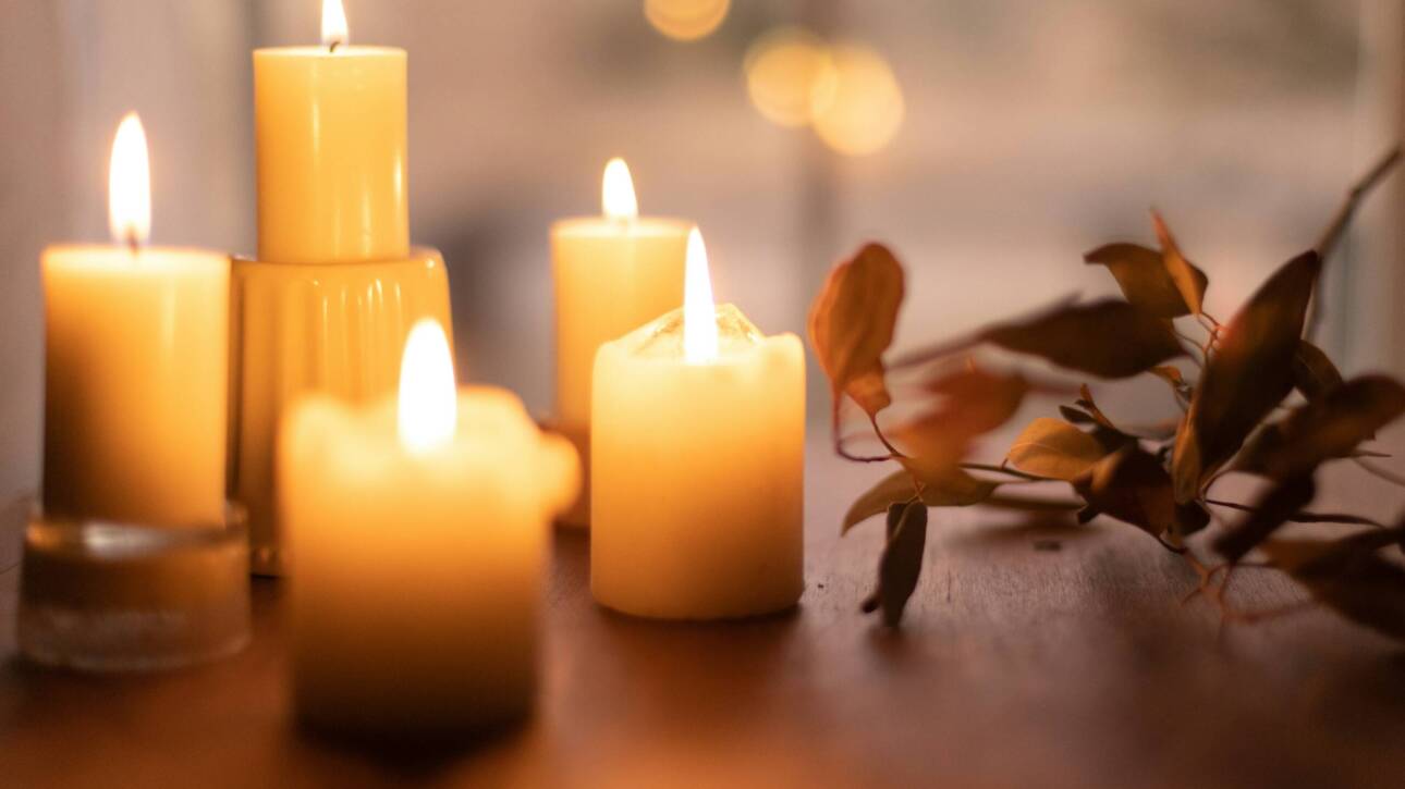 candles create the perfect atmosphere