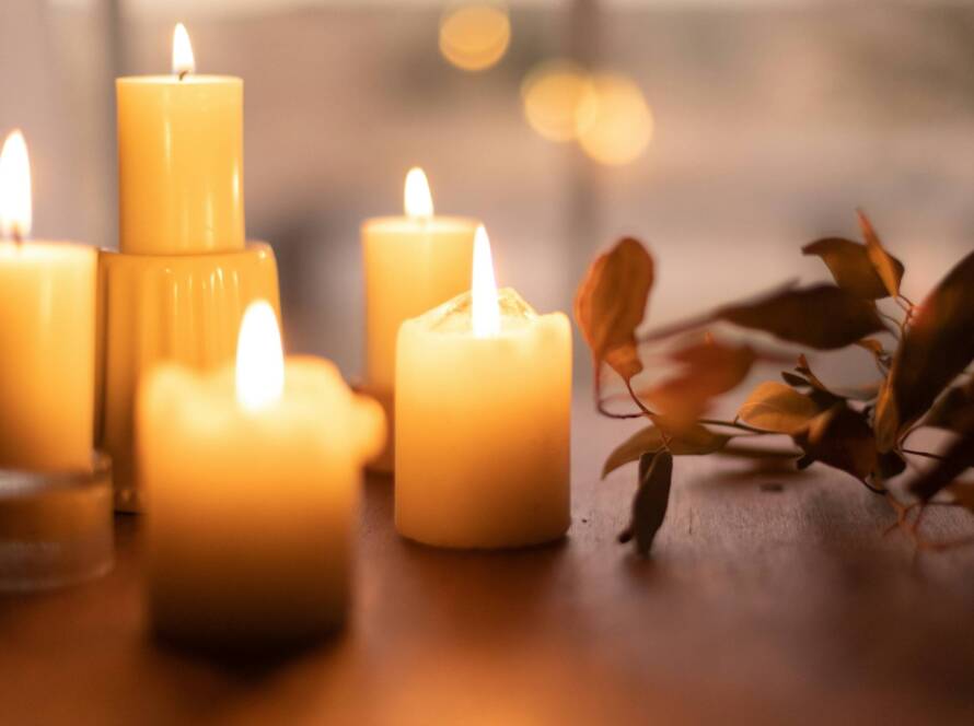 candles create the perfect atmosphere