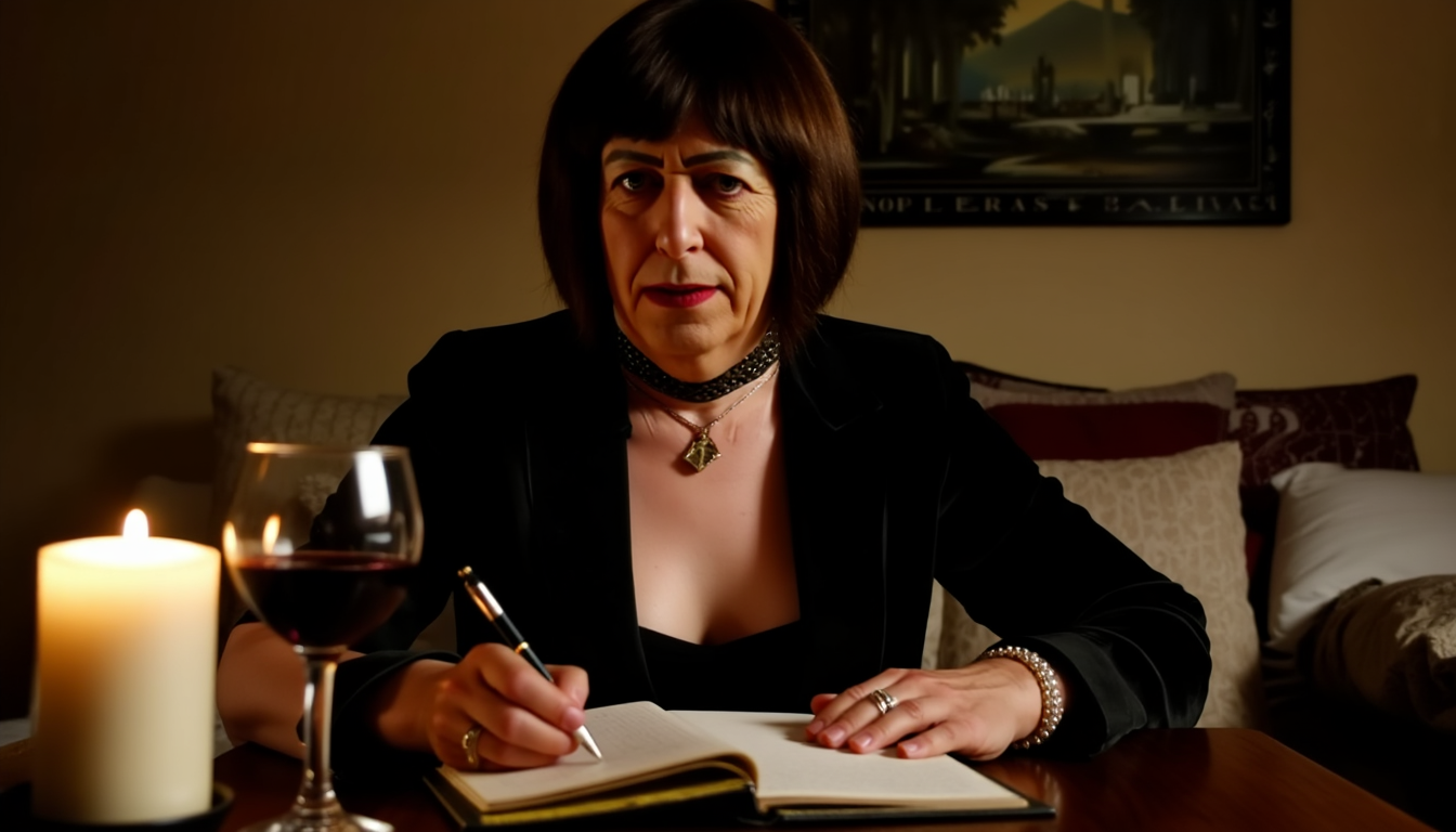 Harmony at her desk