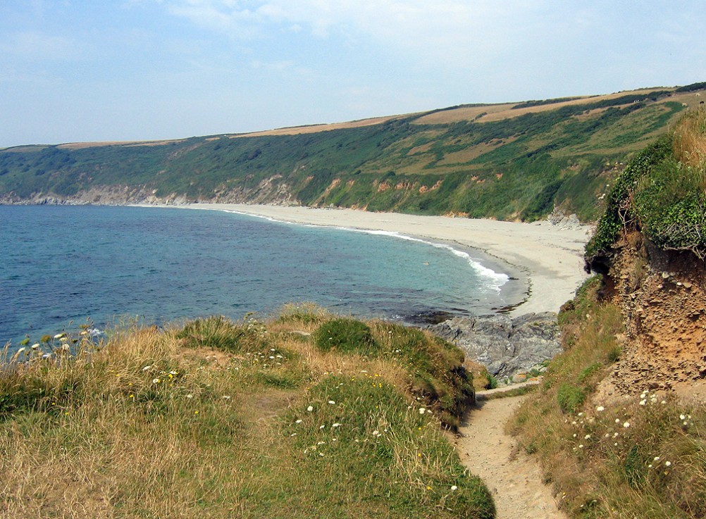 Vault Beach for nudists located near Mevagissey