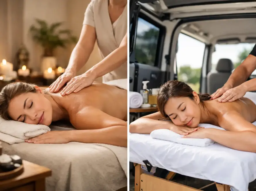 Studio Massage vs Mobile Massage Session